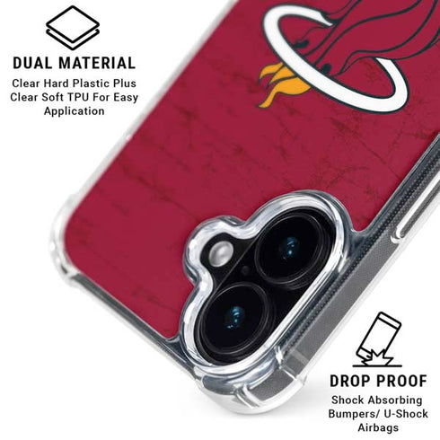 NBA Miami Heat Red Primary Logo iPhone 16 Plus MagSafe Case