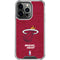 NBA Miami Heat Red Primary Logo iPhone 16 Pro Clear Case