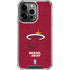 NBA Miami Heat Red Primary Logo iPhone 16 Pro Clear Case