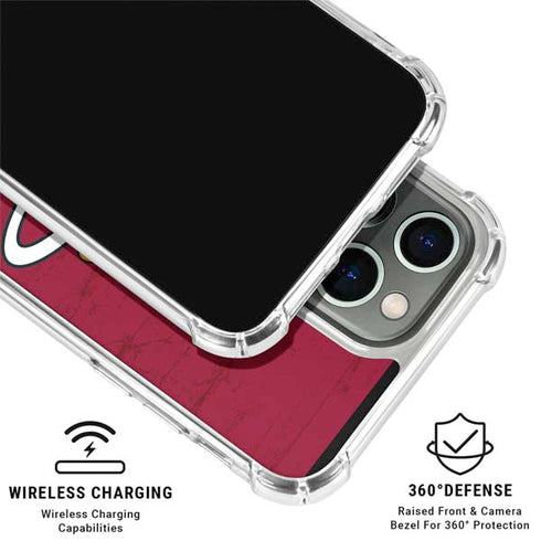 NBA Miami Heat Red Primary Logo iPhone 16 Pro Clear Case