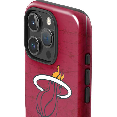 NBA Miami Heat Red Primary Logo iPhone 16 Pro Impact Case