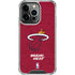 NBA Miami Heat Red Primary Logo iPhone 16 Pro Max Clear Case