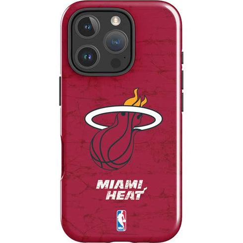 NBA Miami Heat Red Primary Logo iPhone 16 Pro Max Impact Case