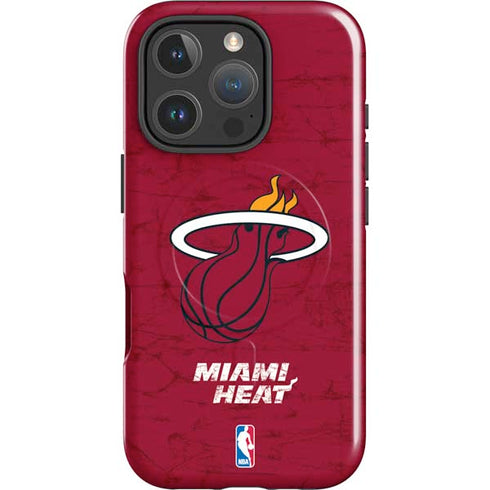 NBA Miami Heat Red Primary Logo iPhone 16 Pro Max Magsafe Impact Case
