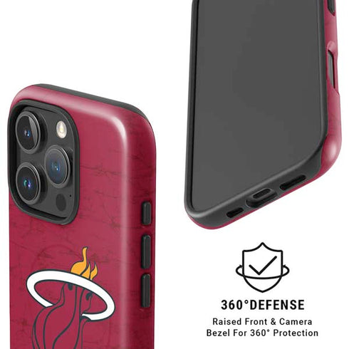NBA Miami Heat Red Primary Logo iPhone 16 Pro Max Magsafe Impact Case