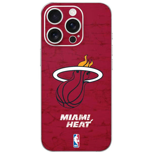 NBA Miami Heat Red Primary Logo iPhone 16 Pro Skin