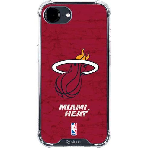 NBA Miami Heat Red Primary Logo iPhone 16e Clear Case