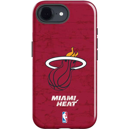 NBA Miami Heat Red Primary Logo iPhone 16e Impact Case