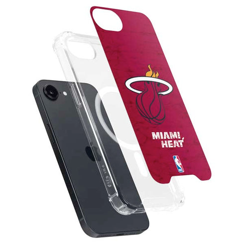 NBA Miami Heat Red Primary Logo iPhone 16e MagSafe Case