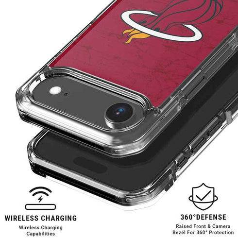 NBA Miami Heat Red Primary Logo iPhone 17 Air Clear Case