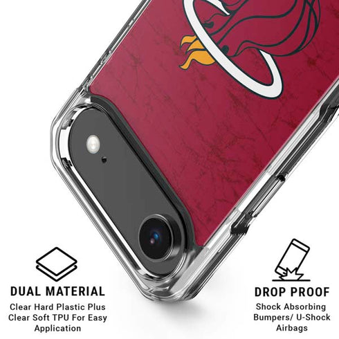 NBA Miami Heat Red Primary Logo iPhone 17 Air Clear Case