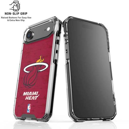 NBA Miami Heat Red Primary Logo iPhone 17 Air Clear Case