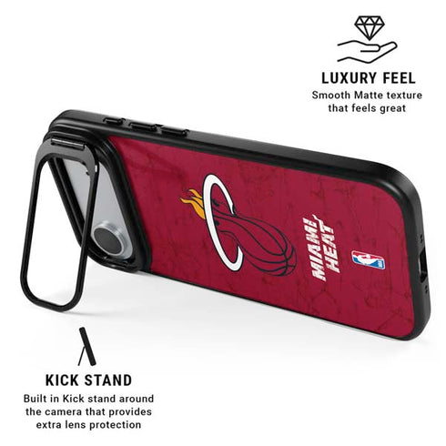 NBA Miami Heat Red Primary Logo iPhone 17 Air Kickstand Case