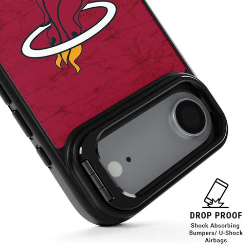 NBA Miami Heat Red Primary Logo iPhone 17 Air Kickstand Case