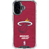 NBA Miami Heat Red Primary Logo iPhone 17 Clear Case