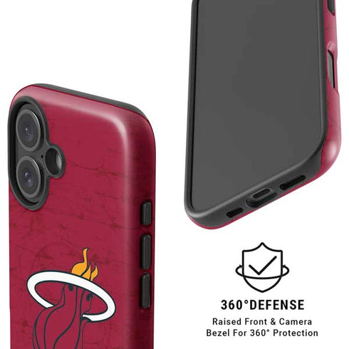 NBA Miami Heat Red Primary Logo iPhone 17 Magsafe Impact Case
