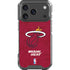 NBA Miami Heat Red Primary Logo iPhone 17 Pro Clear Case
