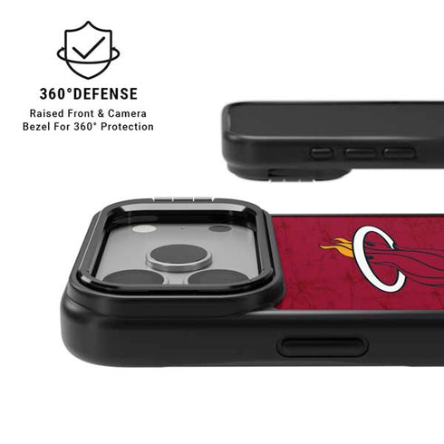 NBA Miami Heat Red Primary Logo iPhone 17 Pro Kickstand Case