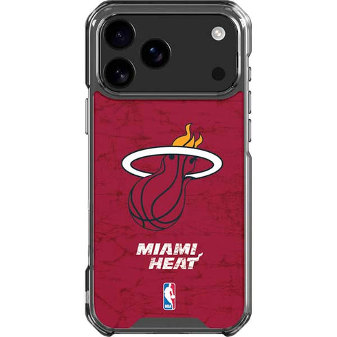 NBA Miami Heat Red Primary Logo iPhone 17 Pro Max Clear Case