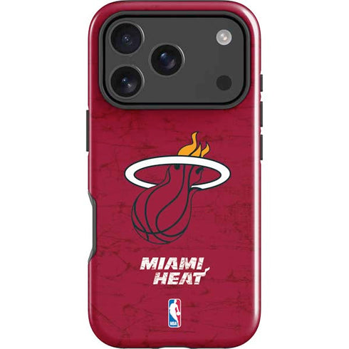 NBA Miami Heat Red Primary Logo iPhone 17 Pro Max Impact Case