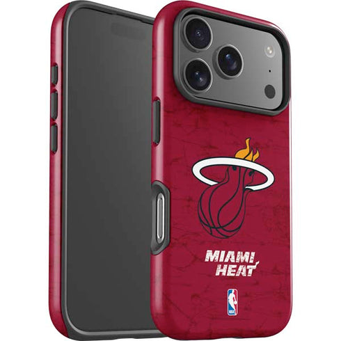 NBA Miami Heat Red Primary Logo iPhone 17 Pro Max Impact Case