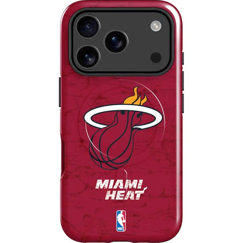 NBA Miami Heat Red Primary Logo iPhone 17 Pro Max Magsafe Impact Case