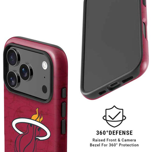 NBA Miami Heat Red Primary Logo iPhone 17 Pro Max Magsafe Impact Case
