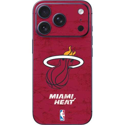 NBA Miami Heat Red Primary Logo iPhone 17 Pro Skin