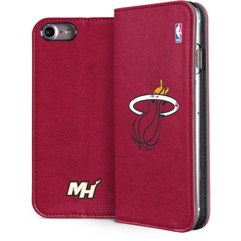 NBA Miami Heat Red Primary Logo iPhone 7 Folio Case