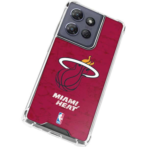 NBA Miami Heat Red Primary Logo Moto G 5G (2025) Clear Case