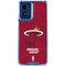 NBA Miami Heat Red Primary Logo Moto G 5G (2024) Clear Case