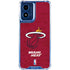 NBA Miami Heat Red Primary Logo Moto G 5G (2024) Clear Case