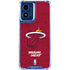 NBA Miami Heat Red Primary Logo Moto G Play 4G (2024) Clear Case