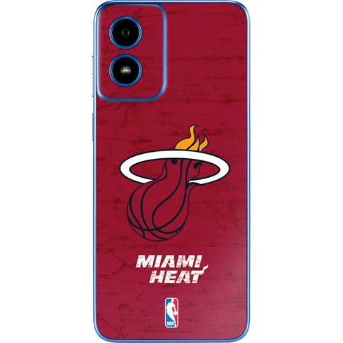 NBA Miami Heat Red Primary Logo Moto G Play 4G (2024) Skin