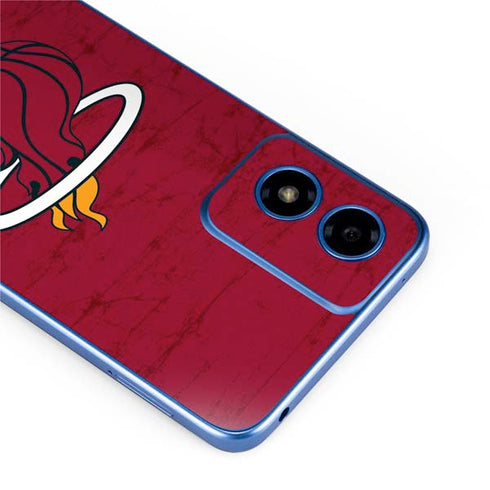 NBA Miami Heat Red Primary Logo Moto G Play 4G (2024) Skin