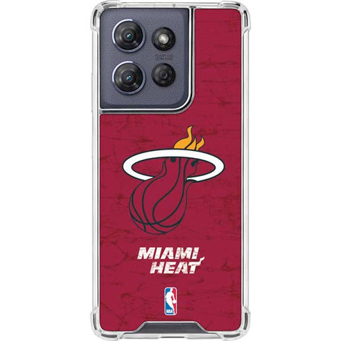 NBA Miami Heat Red Primary Logo Moto G Stylus 5G (2025) Clear Case