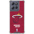 NBA Miami Heat Red Primary Logo Moto G Stylus 5G (2025) Clear Case