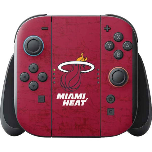 NBA Miami Heat Red Primary Logo Nintendo Switch 2 (2025) with Joy-Con Skin