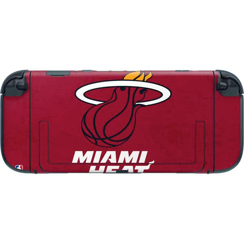 NBA Miami Heat Red Primary Logo Nintendo Switch 2 (2025) with Joy-Con Skin