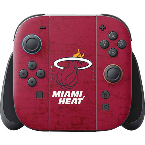 NBA Miami Heat Red Primary Logo Nintendo Switch 2 (2025) Joy-Con Controller Skin