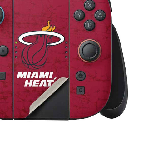 NBA Miami Heat Red Primary Logo Nintendo Switch 2 (2025) Joy-Con Controller Skin