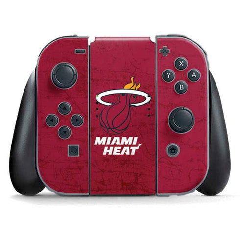 NBA Miami Heat Red Primary Logo Nintendo Skins