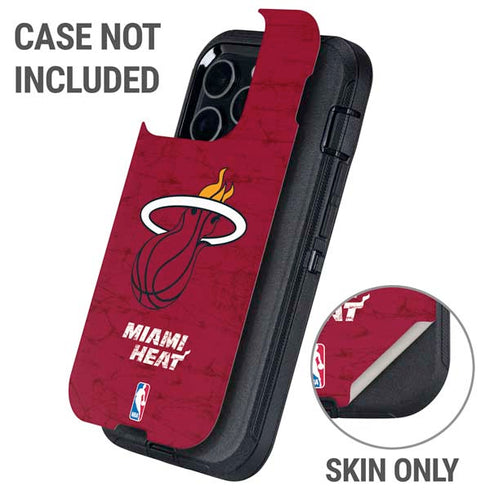 NBA Miami Heat Red Primary Logo Otterbox Defender iPhone Skin