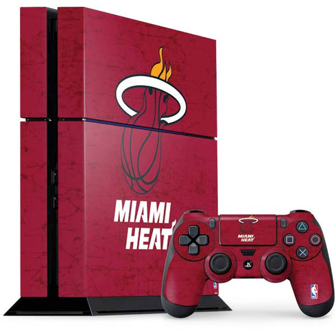 NBA Miami Heat Red Primary Logo PlayStation PS4 Skins