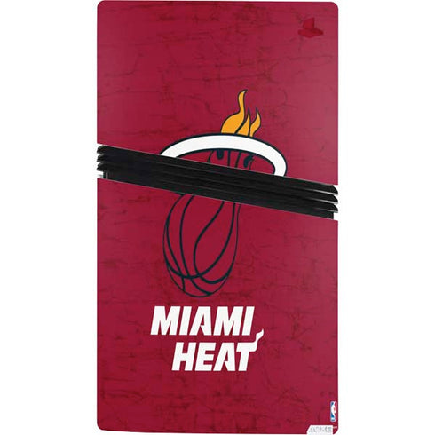NBA Miami Heat Red Primary Logo PS5 Pro Bundle Skin