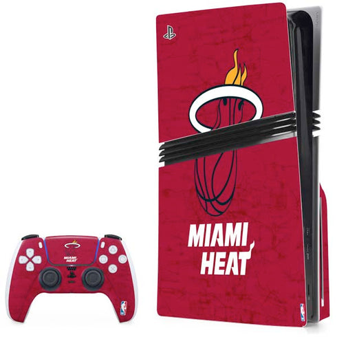 NBA Miami Heat Red Primary Logo PlayStation PS5 Skins