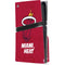 NBA Miami Heat Red Primary Logo PS5 Pro Disk Console Skin