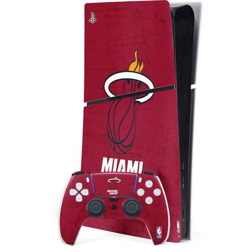 NBA Miami Heat Red Primary Logo PlayStation PS5 Skins