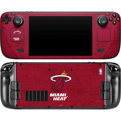 NBA Miami Heat Red Primary Logo Steam Deck Handheld Gaming Computer OLED Skin