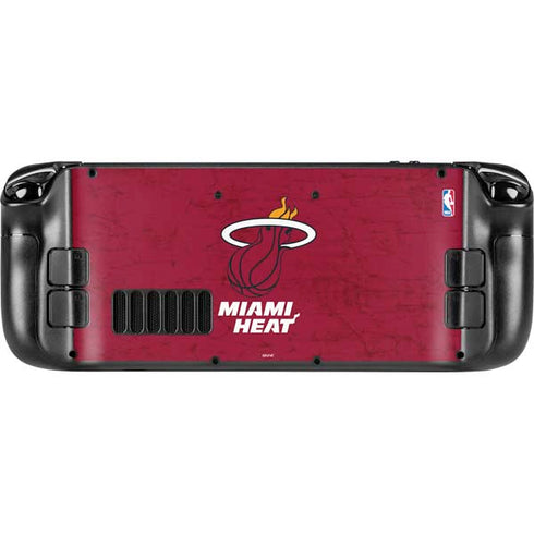 NBA Miami Heat Red Primary Logo Steam Deck Handheld Gaming Computer OLED Skin